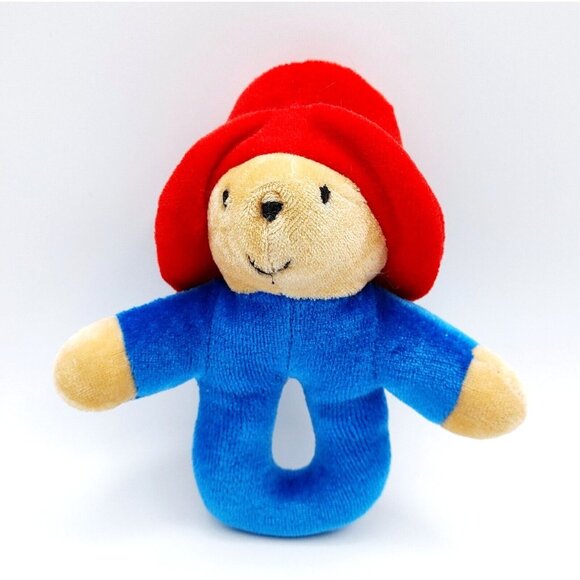 Eden Vintage PADDINGTON BEAR Plush Baby Ring Rattle 6.25" - Picture 1 of 3